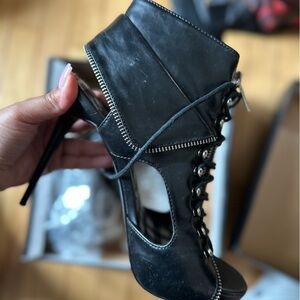 Michael Antonio Black Lace-Up Boots